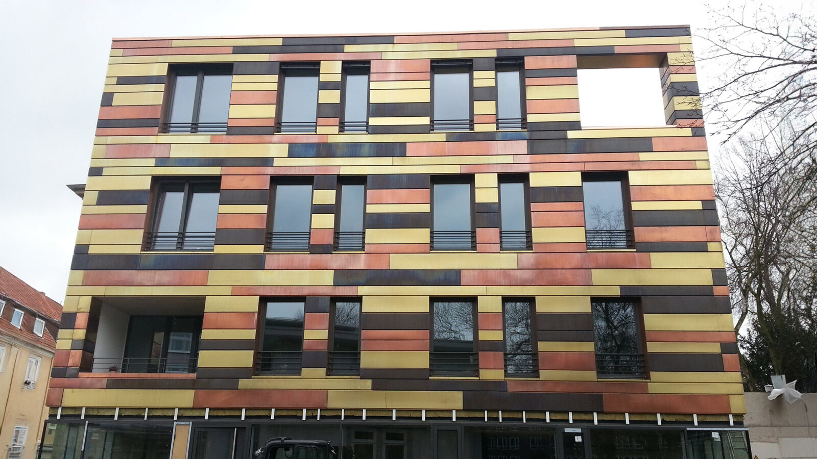 Fassade Hochbunker Bielefeld